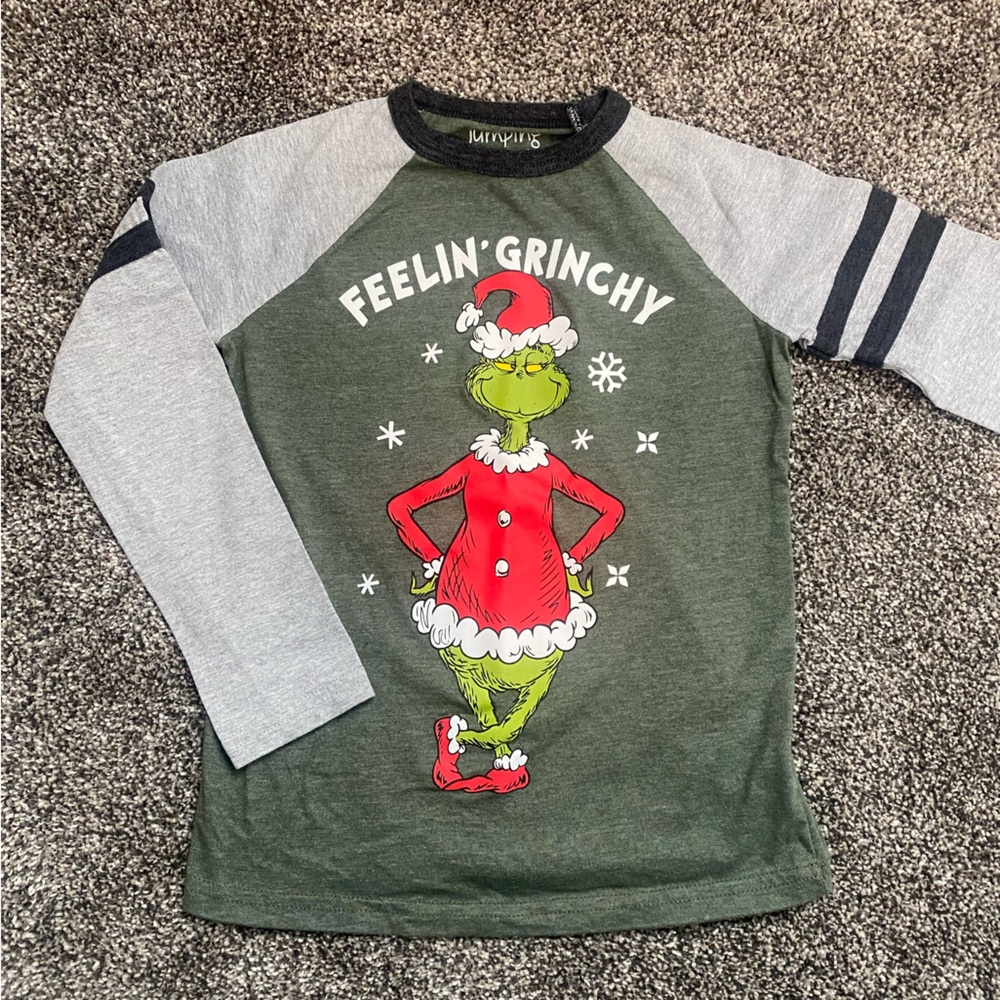 Kids Grinch long Sleeve T-shirt